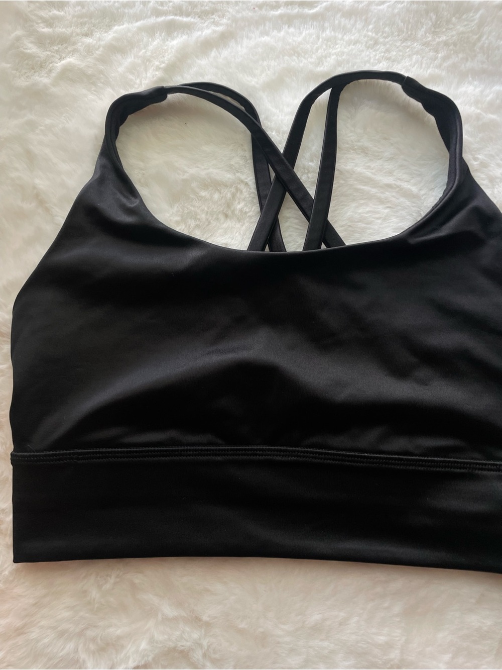 lululemon athletica Black Cross-Back Sports Bra